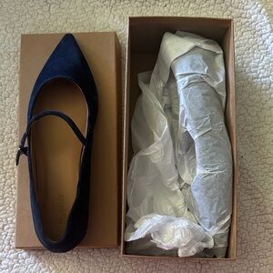 Madewell Navy Blue Flats